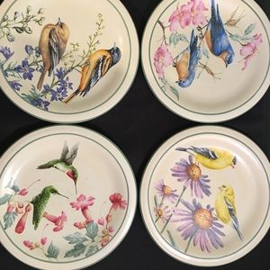 Lenox Summer Greeting Bird 8.5” plates